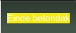 Einde betondak